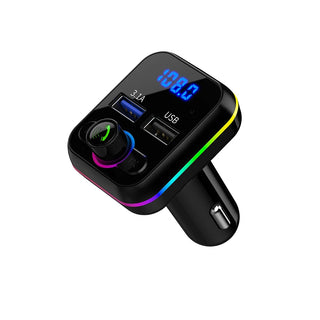 Car Mp3 Music Player Bluetooth-compatible V5.0 Hands Free Call USB U Disk Fm Transmitter Fast Charger