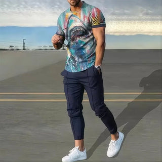 Men's Sports Short Sleeve Set