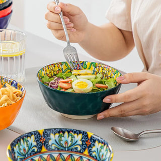 Vibrant Colors Bohemia Ceramic Dinnerware Set