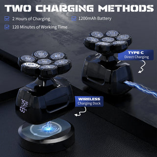 Electric 7D Heads Hair Grooming Kit