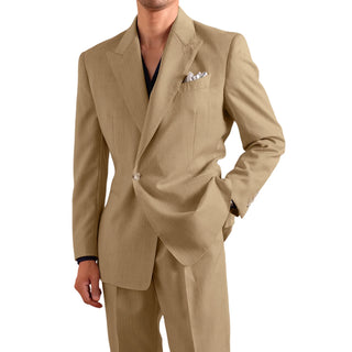 Men's Single Button Lightweight Formal 2Pcs Suit