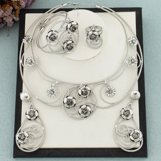 Elegant Dubai Bride Jewelry Set