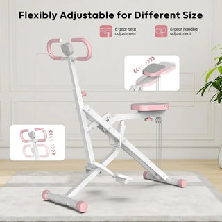 Foldable Leg Trainer Squat & Rowing Machine