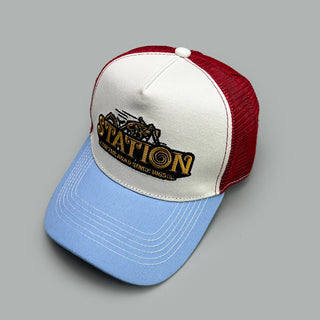 Color Block Letter Embroidery Baseball Hats New Unisex Sunshade Casual Breathable Hip Hop Fashion Mesh Versatile Trucker Caps