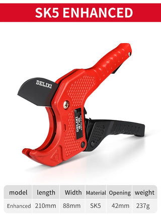 Hand Tools Pipe Cutter Pipe Scissors SK5 Material With Treatment Ratchet PVC/PU/PP/PE Hose Pipe Cutter Scissors Electric Line