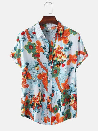 Men's Retro Printed Pattern Shirt