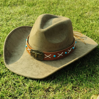 Wide Brim Fedora Felt Hat