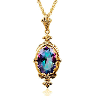 Trendy Garnet Vintage Wedding Pendant