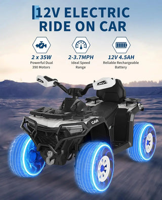 LED Lights 12V Battery Powered Kids Ride