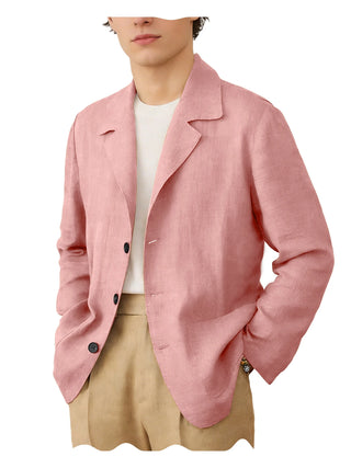 Men's Linen Breathable Soft Blazer Suit