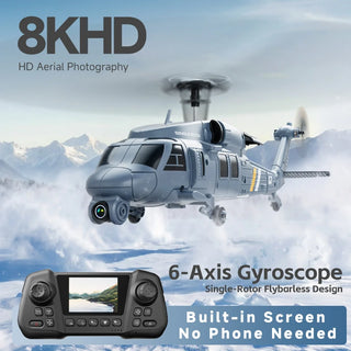 Gyroscope 4CH 8K Aerial Helicopter Toys