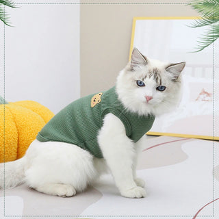 Pet Crew Neck Sleeveless T-shirt