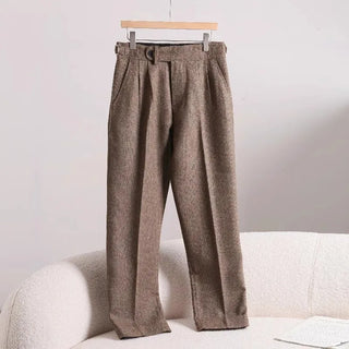 Office Men Italian Vintage Woolen Pants
