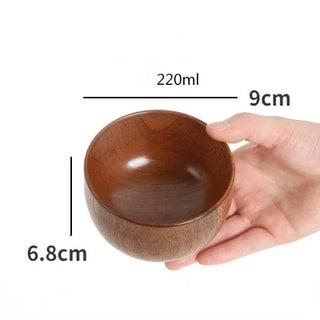 Retro Household Tableware Wooden Bowls