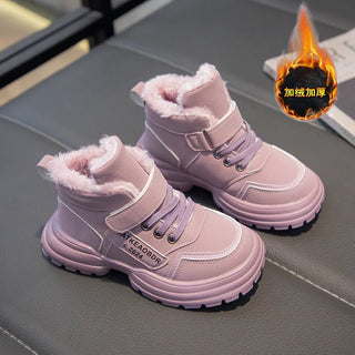 Cute Girls Lined Sports Ankle Boots