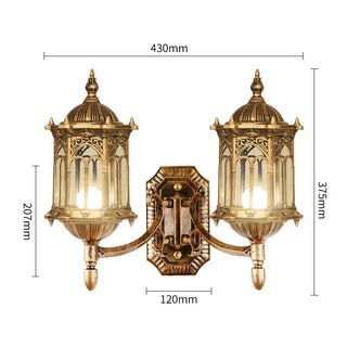 Double Heads Outdoor Wall Lamp
