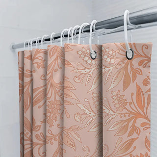 Luxury Waterproof Floral Shower Curtain