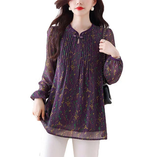 Fashionable Loose Belly Covering Blouse