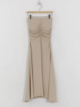 Elegant High Waisted Satin Skirts