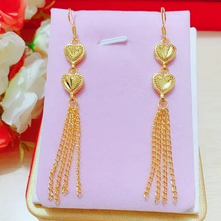 Elegant Stars Prosperous 24K Gold Earrings