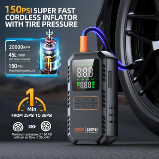 Air Compressor 4-IN-1 Car Jump Starter