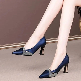 Cute Square Heel Mesh Shoes