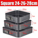 Square 24-26-28cm