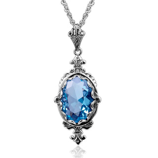 Trendy Garnet Vintage Wedding Pendant