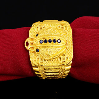 Generous Diamond Men 24K Gold AU999 Ring