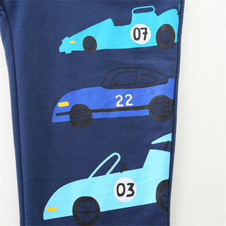 Boys Fashionable Cartoon Print Sweatpants