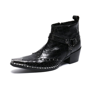 Buckle Strap Wedding Party Ankle Boots