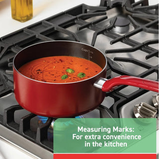 Easy Care 12-Piece Non-Stick Cookware Set Frypan Saucepans Griddle Stewpot with Vented Lids Measuring Marks Thermo-Spot