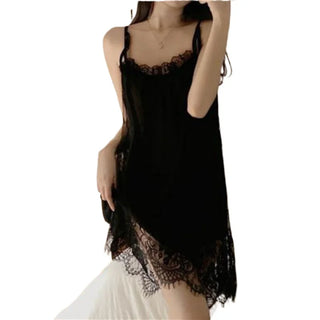 Lace Loose Size Mesh Nightdress