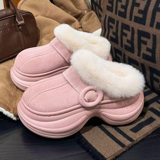 Warm Fleece Plush Indoor Slippers
