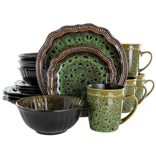 Jade Waves Stoneware Dinnerware Set