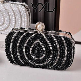 Luxury Pearl Beaded Evening Party Clutch Bag - Epictzar Intl.