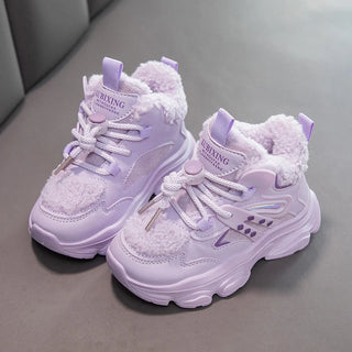 Winter Fashion Girls Luxury Plush Sneaker