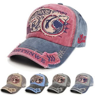 Washed Cotton Baseball Cap For Men Embroidery Letter Casquette Streetwear Snapback Women Hat Retro Casual Trucker Caps