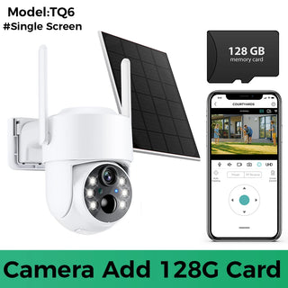 4K 8MP WiFi Solar Camera Outdoor Battery WiFi IP Camera Dual Lens Wireless Surveillance Camera iCsee APP Security Protection