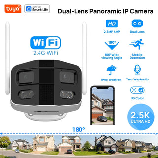 Smart Dual-Lens 2-Way Talk IP Security Camera