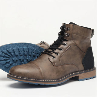 American Style Men Boots  Brand 2025 New Fashion Comfortable Ankle Boots Leather #613