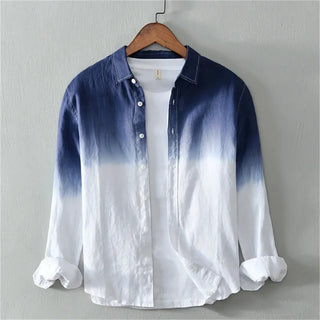 Men's 3D Printed Fashion Linen Shirt