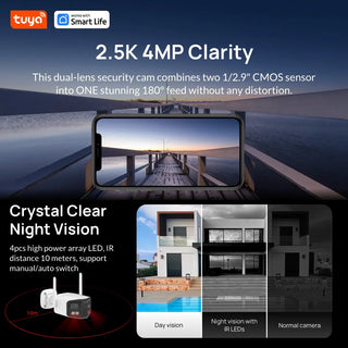 Smart Dual-Lens 2-Way Talk IP Security Camera