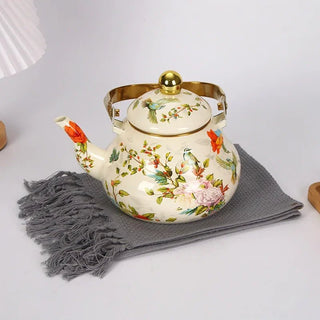 Vintage Enamelware Kettle Classic Enamel Teapot - Epictzar Intl.