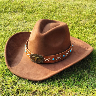 Wide Brim Fedora Felt Hat