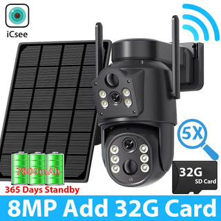 Solar WIFI Dual Lens Security Camera