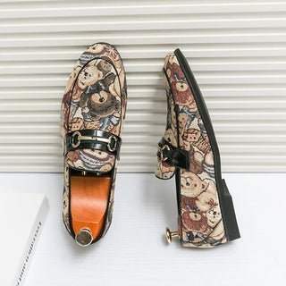 Men Loafers Cartoon Style Footwear