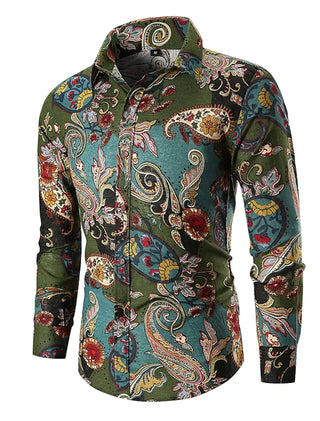Men's 3D Printing Long-sleeved Shirt
