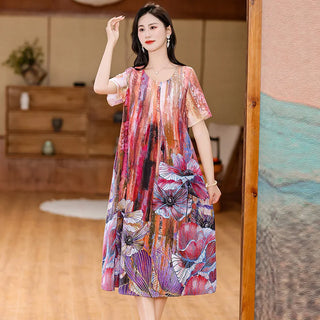 Women's Short Sleeved Floral Sleepwear
