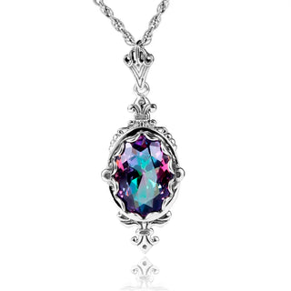 Trendy Garnet Vintage Wedding Pendant